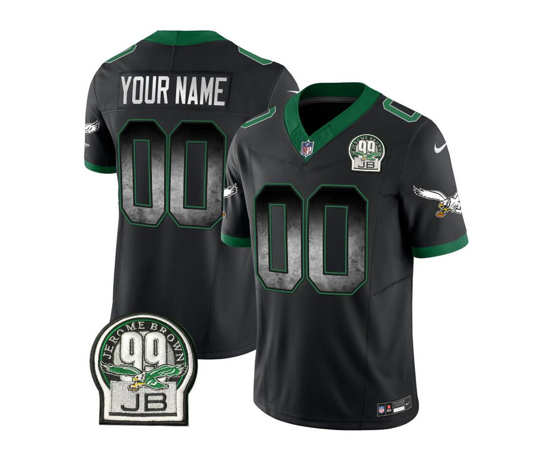 Philadelphia Eagles Active Palyer Custom Black 2023 F.U.S.E. Throwback Vapor Untouchable Limited Stitched Jersey - Zenithce