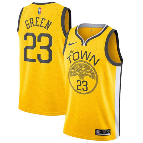 Warriors #23 Draymond Green Gold Swingman Earned Edition Jersey - Zenithce
