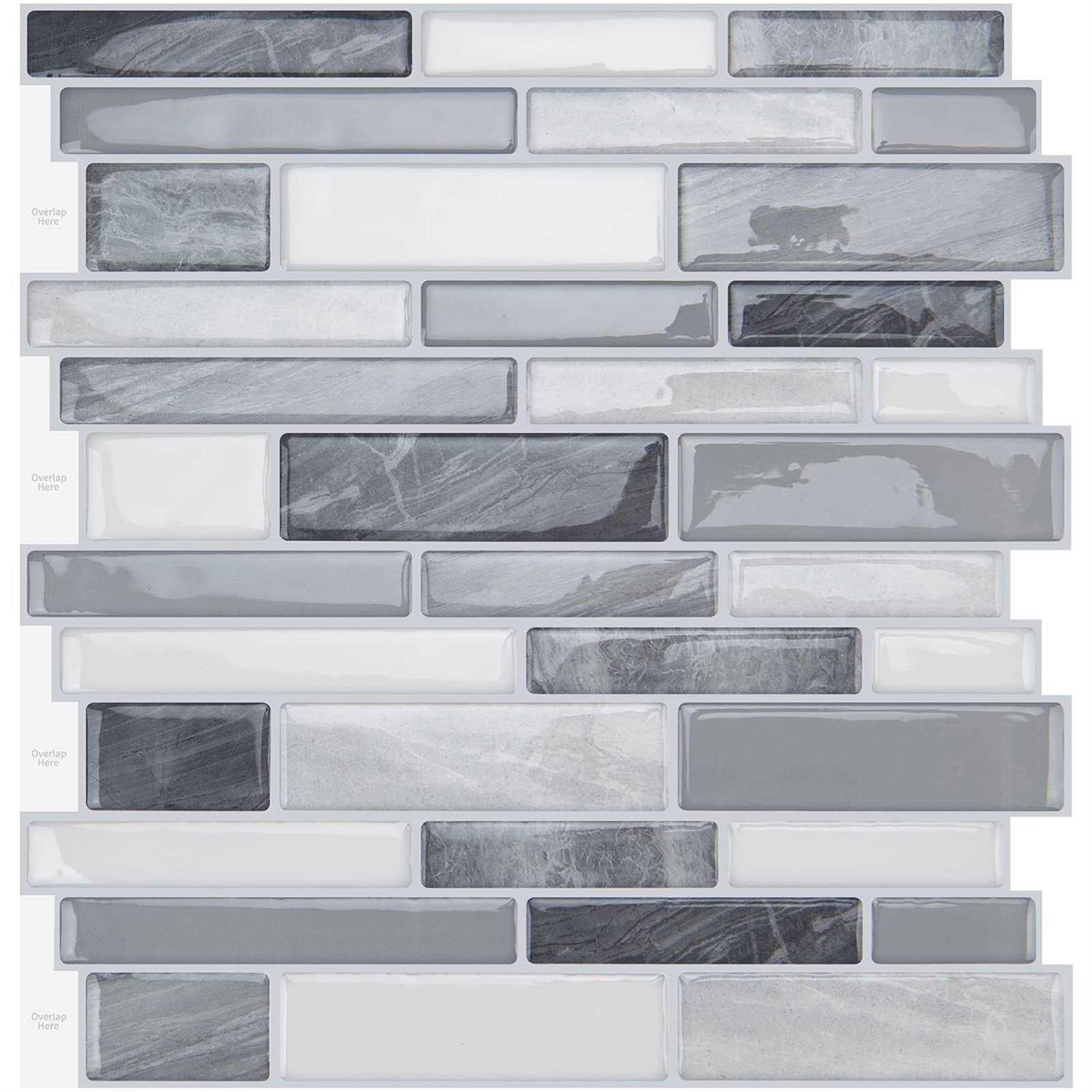 WOWSTAR 10-Sheet Peel and Stick Tiles - Zenithce