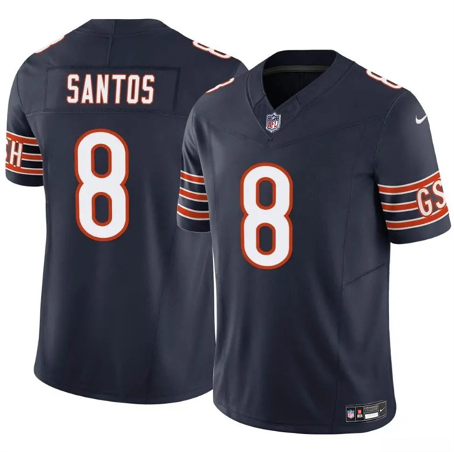 Chicago Bears #8 Cairo Santos Navy 2025 F.U.S.E. Vapor Untouchable Limited Stitched Jersey - Zenithce