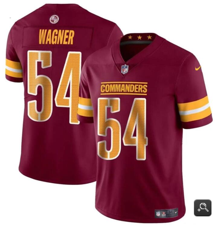 Washington Commanders #54 Bobby Wagner Burgundy Vapor Limited Stitched Jersey - Zenithce