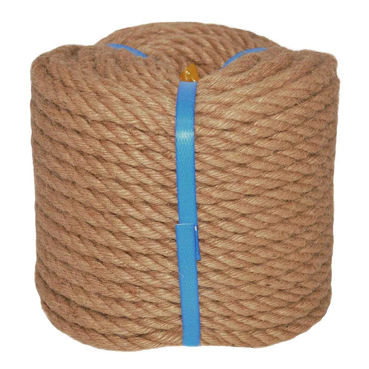 Natural Jute Rope Hemp Rope Strong Jute Twine for Crafts Gardening Hammock Decorating - Zenithce