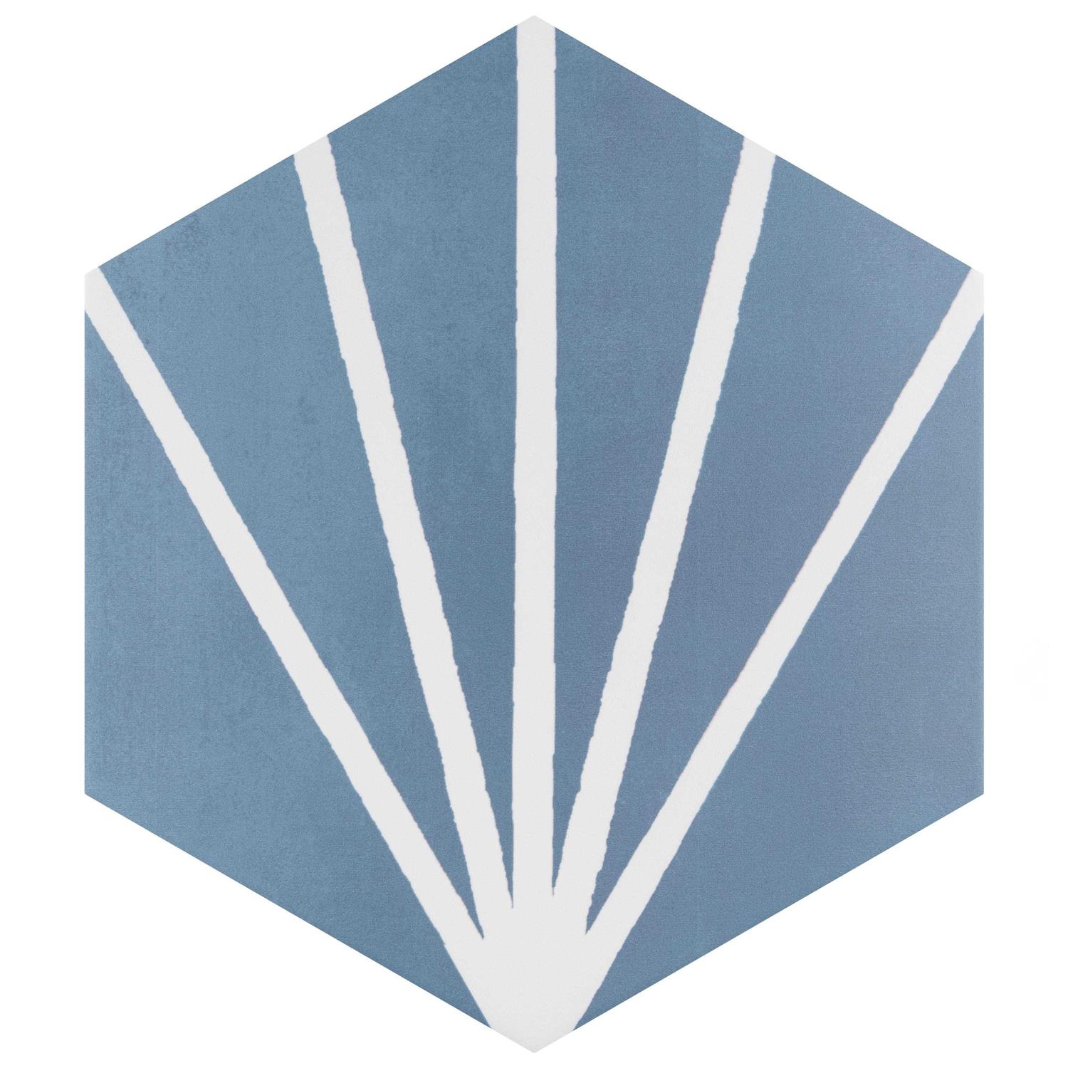 Merola Tile Horizon Hex 7-3/4 in. x 9 in. Ceramic Floor and Wall Tile - Zenithce