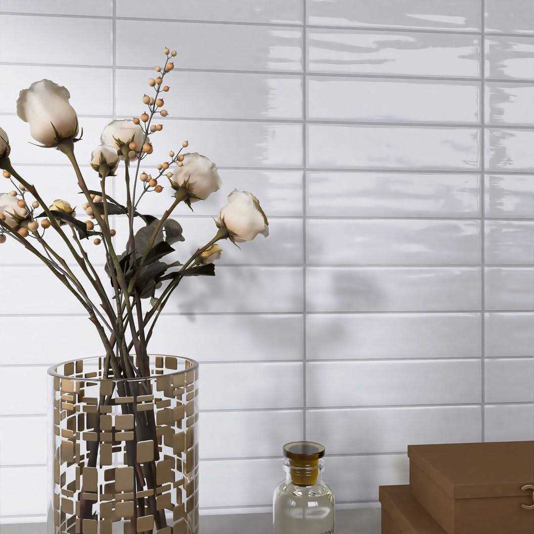 MOLOVO Zarati 2.95 in. x 11.81 in. Polished Ceramic Wall Tile - Zenithce