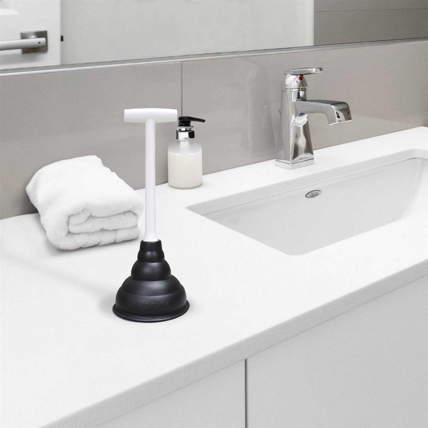 Korky Beehive Max Hideaway Toilet Plunger with Holder - Zenithce