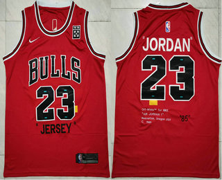 Chicago Bulls #23 Michael Jordan Red 85 Anniversary Swingman Jersey - Zenithce