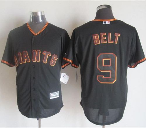 Giants #9 Brandon Belt Black New Cool Base Stitched Jersey - Zenithce