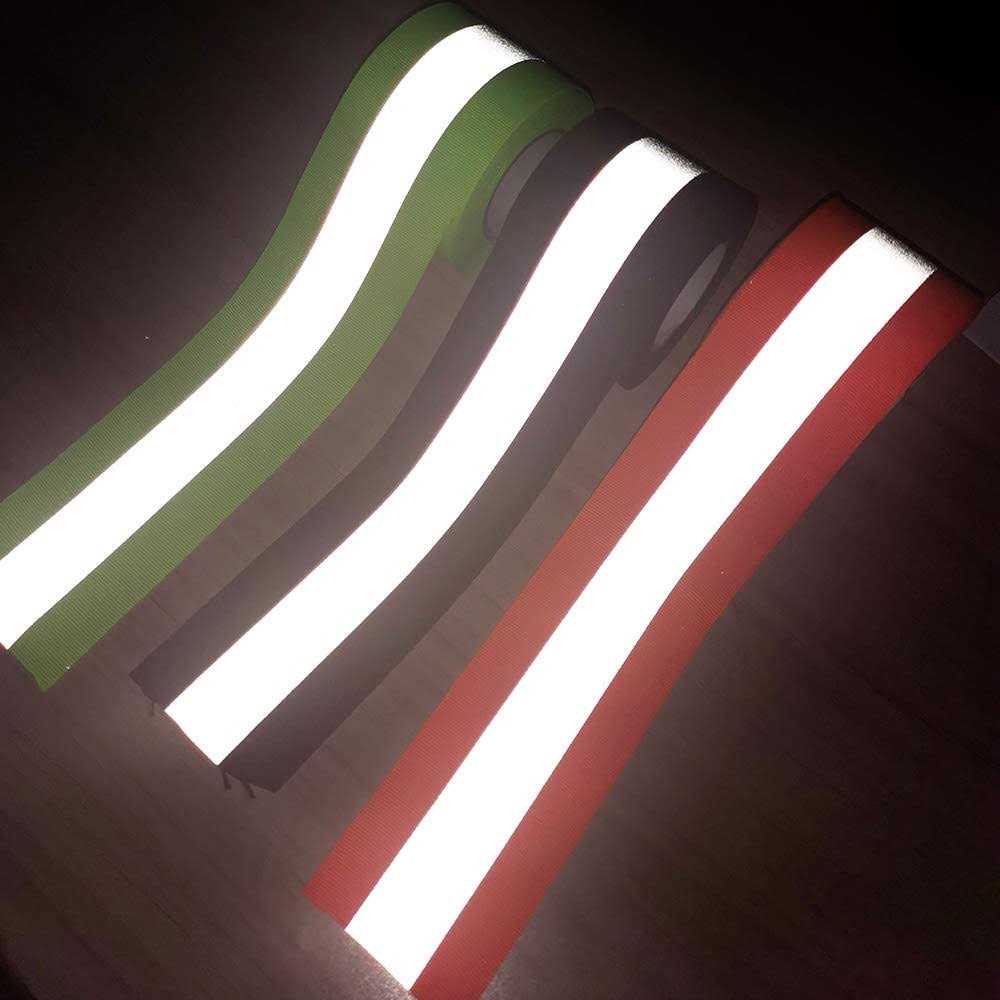 Jinbing Silver Sew On Reflective Tape For Clothing Safety Fabric Webbing Trim Strip 2 X 33ft - Zenithce