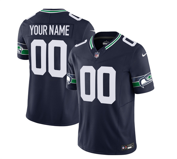 Seattle Seahawks Custom 2023 F.U.S.E. Navy Limited Stitched Jersey - Zenithce