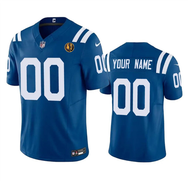 Indianapolis Colts Custom Blue 2023 F.U.S.E. With John Madden Patch Vapor Limited Stitched Jersey - Zenithce