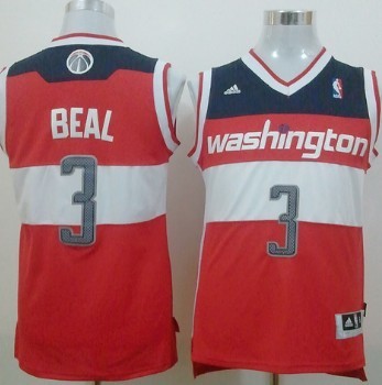 Washington Wizards #3 Bradley Beal Revolution 30 Swingman Red Jersey - Zenithce
