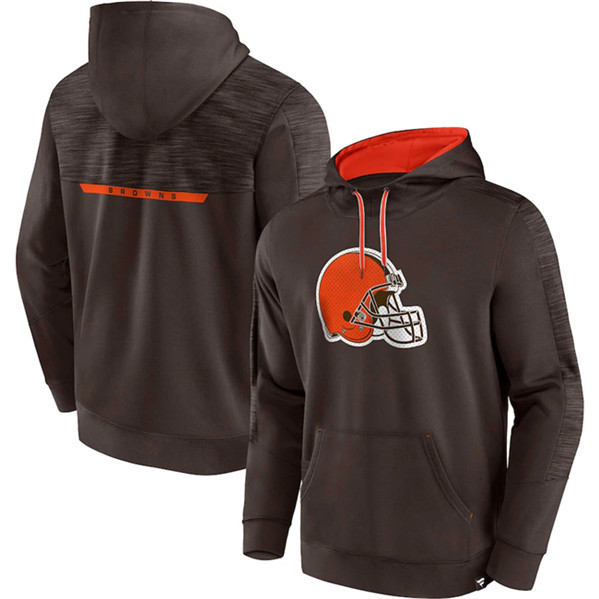 Cleveland Browns Brown Defender Evo Pullover Hoodie - Zenithce