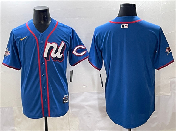 National League Cincinnati Reds Blank Blue 2025 All-Star Edition Limited Stitched Jersey - Zenithce
