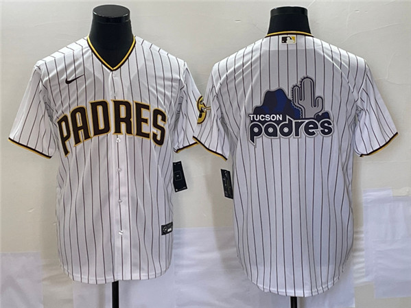 San Diego Padres White Team Big Logo Cool Base Stitched Jersey - Zenithce