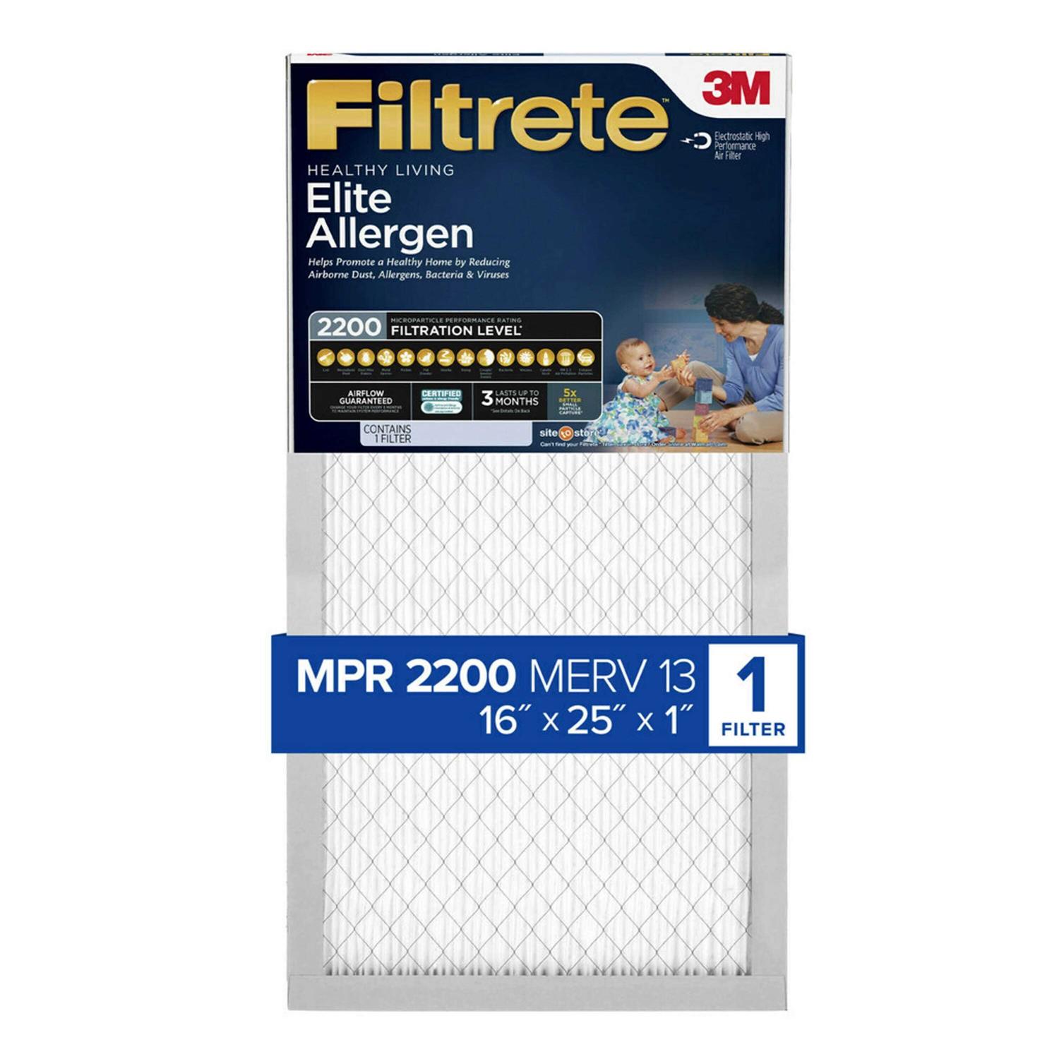 Filtrete Elite Allergen Reduction Filter 20 in x 1 - Zenithce
