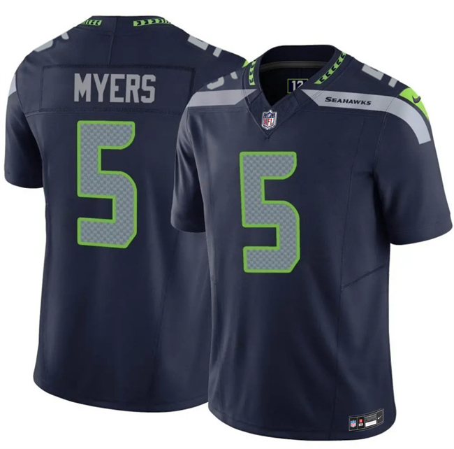 Seattle Seahawks #5 Jason Myers Navy 2025 F.U.S.E. Vapor Untouchable Limited Stitched Jersey - Zenithce