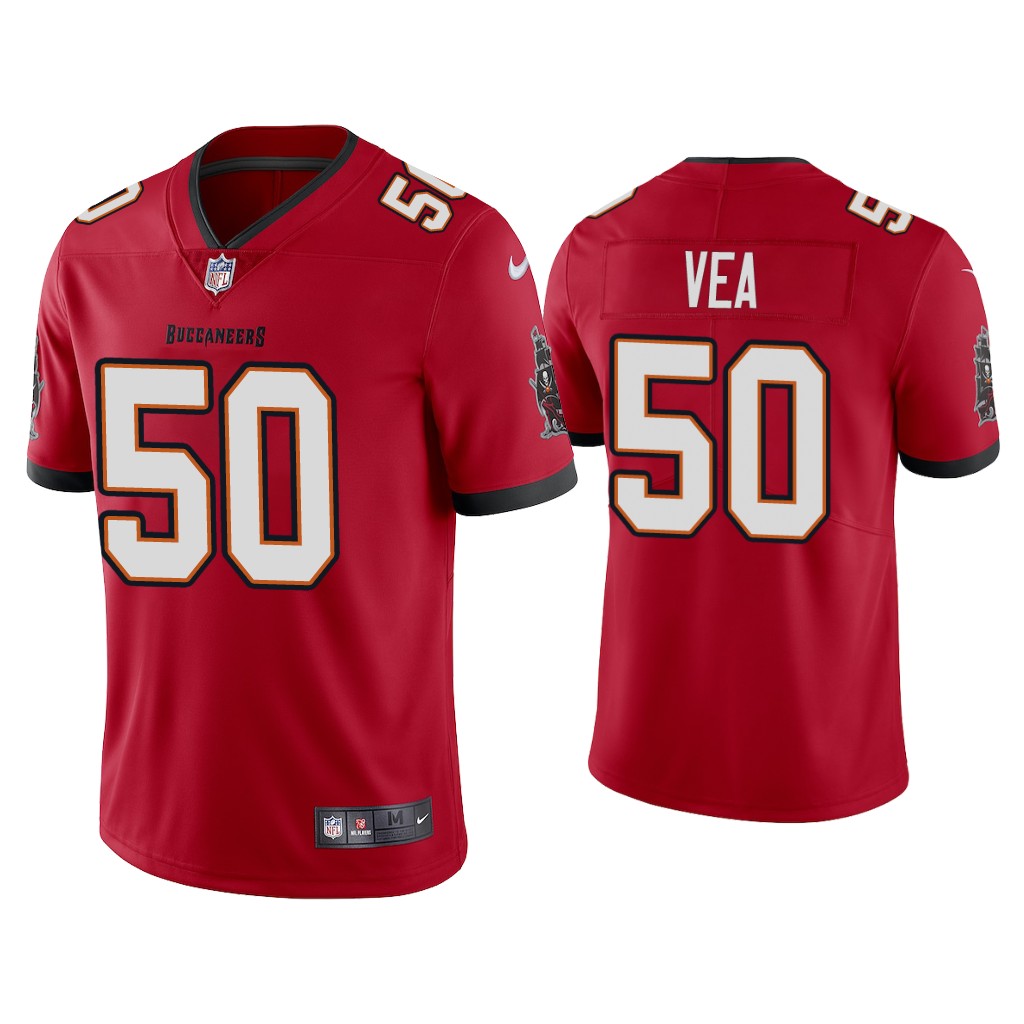 Tampa Bay Buccaneers #50 Vita Vea 2020 Red Vapor Untouchable Limited Stitched Jersey - Zenithce
