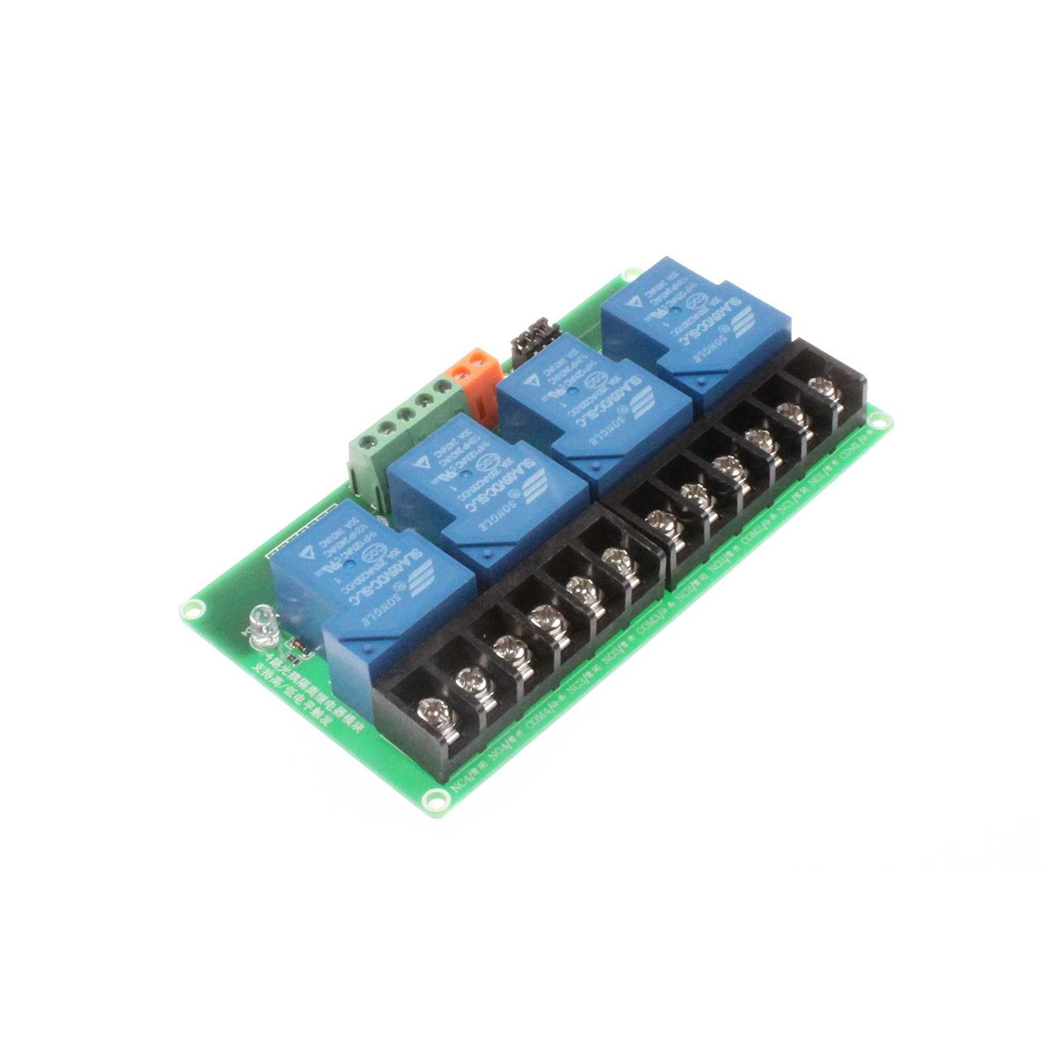 Noyito 30a Channel Relay Module High Low Level Trigger with Optocoupler Isolation Load Dc 30v Ac 250v 30a for Plc Automation Equipment Control - Zenithce