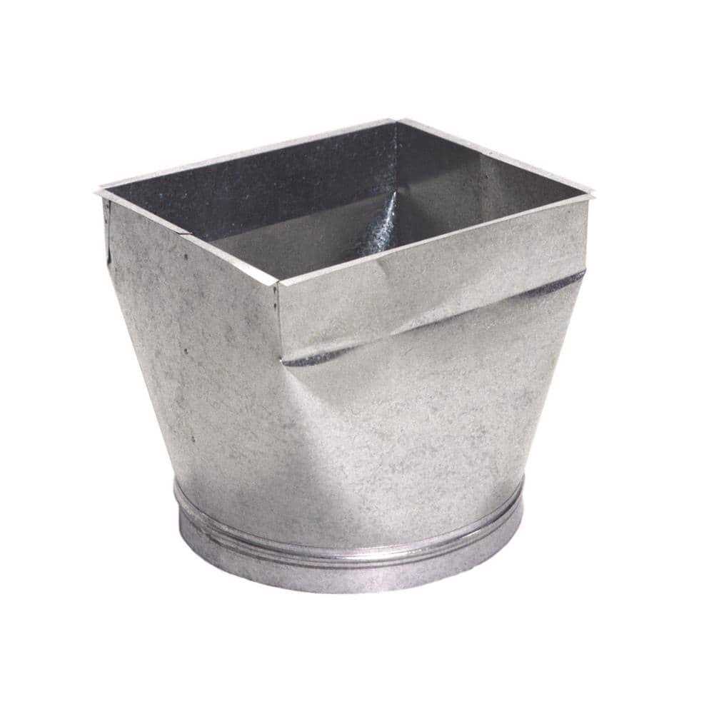 Master Flow 14 in. x 20 in Square to Round Transition - Zenithce