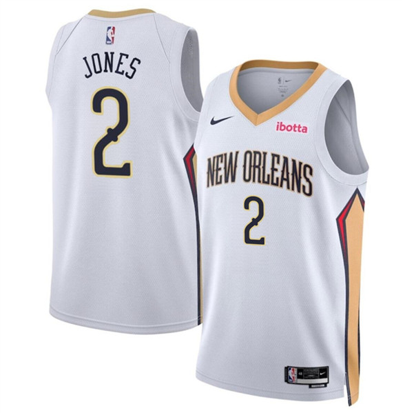 New Orleans Pelicans #2 Herb Jones White 2024 Association Edition Stitched Jersey - Zenithce