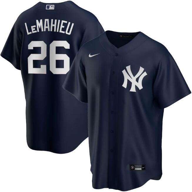 New York Yankees #26 DJ LeMahieu Navy Cool Base Stitched Jersey - Zenithce
