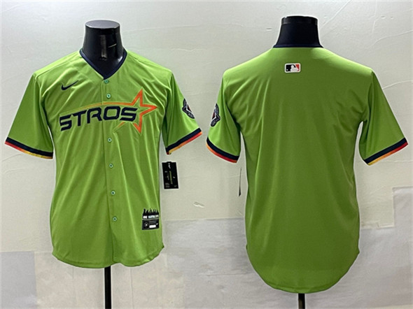 Houston Astros Blank Green 2025 City Connect Limited Stitched Jersey - Zenithce