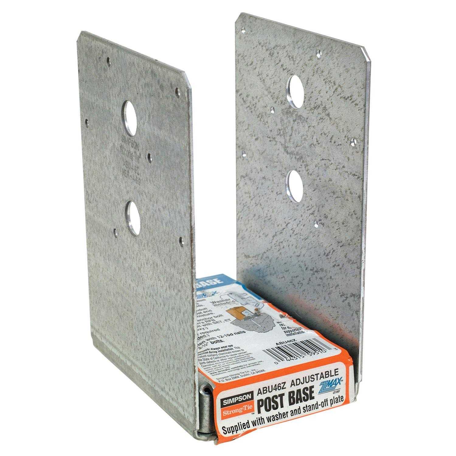 Simpson Strong-Tie ABU44RZ Adjustable Post Base Rough - Zenithce