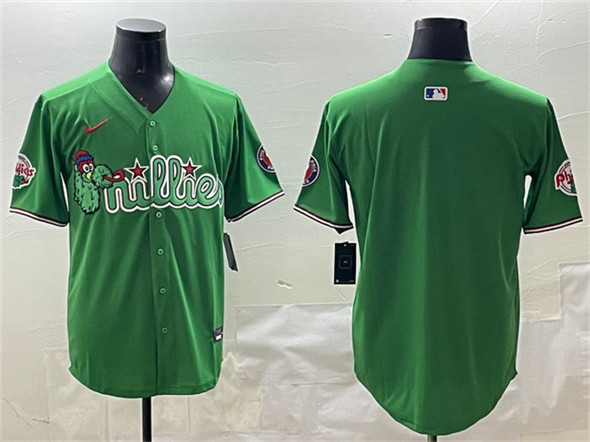 Philadelphia Phillies Blank Green Phanatic Limited Stitched Jersey - Zenithce