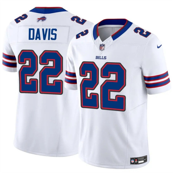 Buffalo Bills #22 Ray Davis White 2024 F.U.S.E. Vapor Untouchable Limited Stitched Jersey - Zenithce
