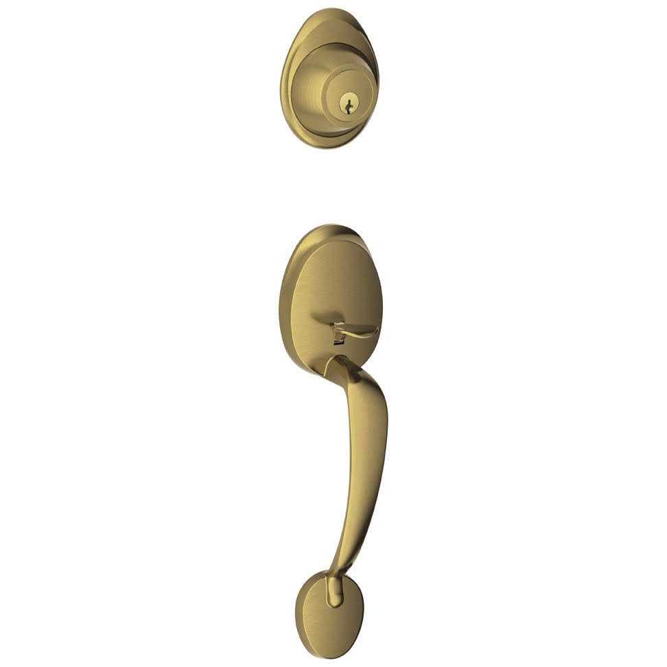 Schlage JH58-BAR Barcelona Single Cylinder Keyed Entry Handleset Exterior Pack - Zenithce