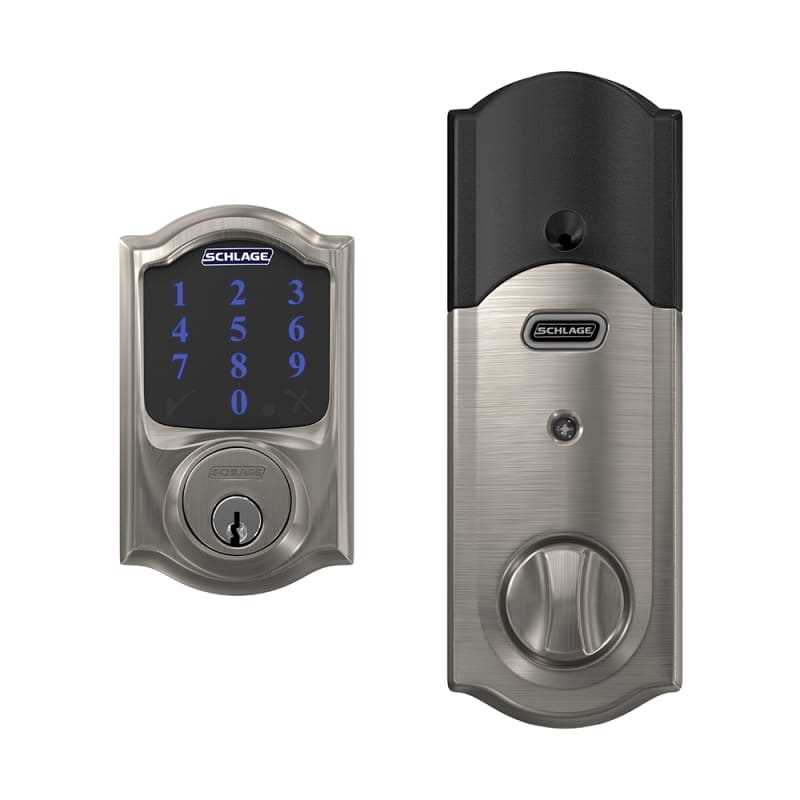 Schlage BE469NX-CAM Connect Camelot Touchscreen Electronic Deadbolt - Zenithce
