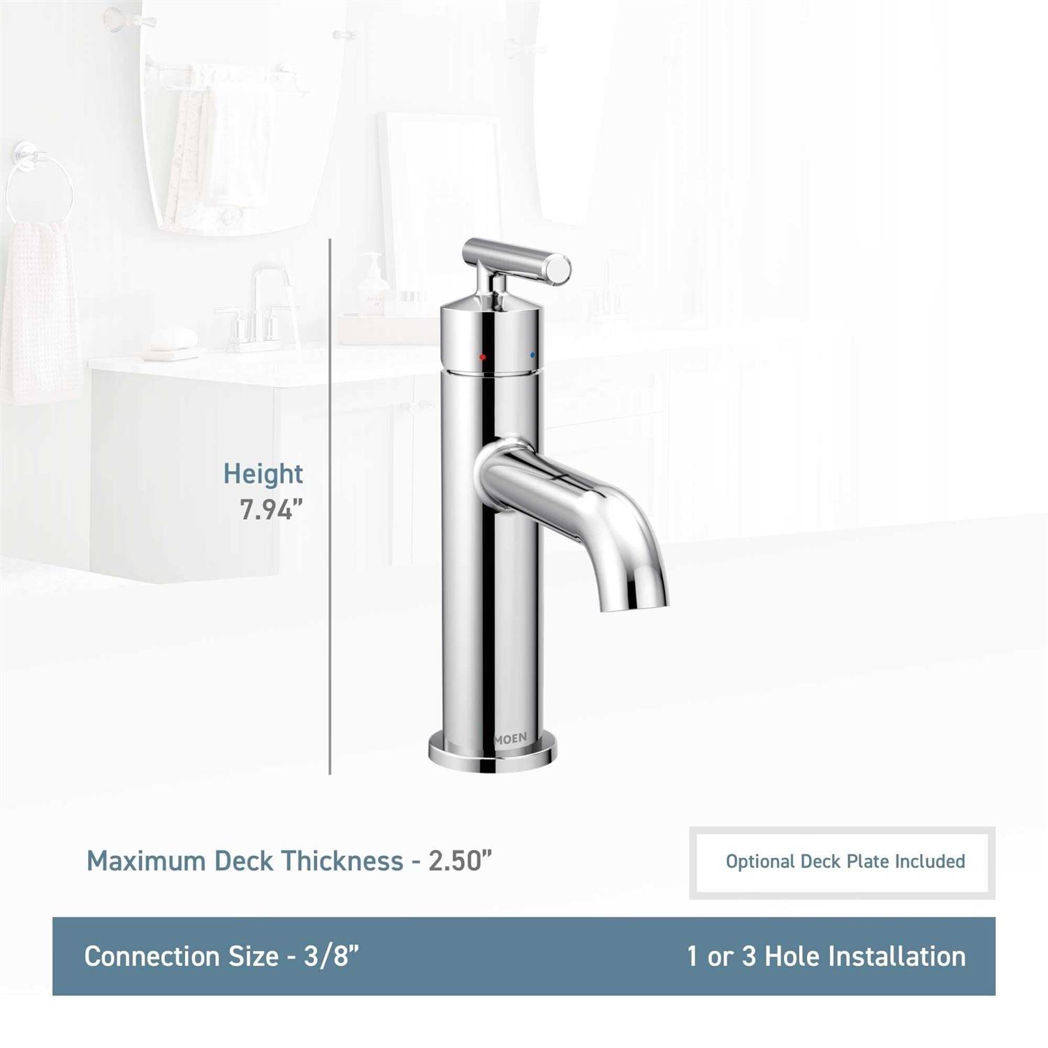 Moen 6145 Gibson One-Handle Bathroom Faucet - Zenithce