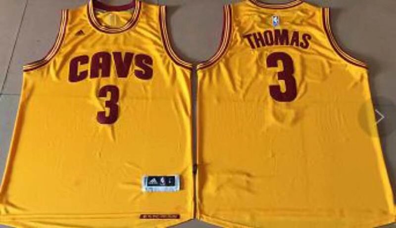 Cleveland Cavaliers #3 Thomas Gold Alternate Stitched Jersey - Zenithce