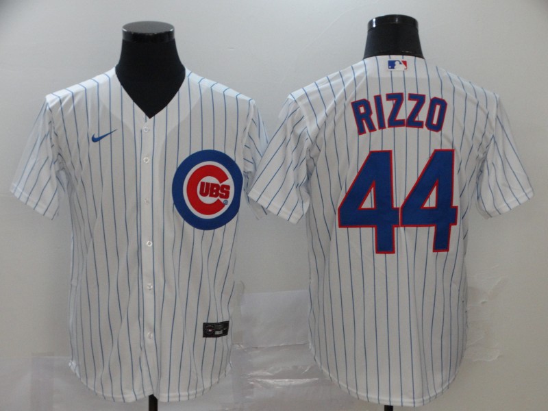 Chicago Cubs #44 Anthony Rizzo White Cool Base Stitched Jersey - Zenithce
