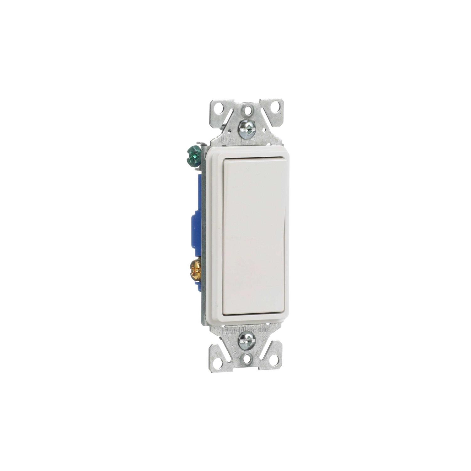 Eaton 15-Amp 125-volt Tamper Resistant Residential Decorator Outlet TR1107 - Zenithce