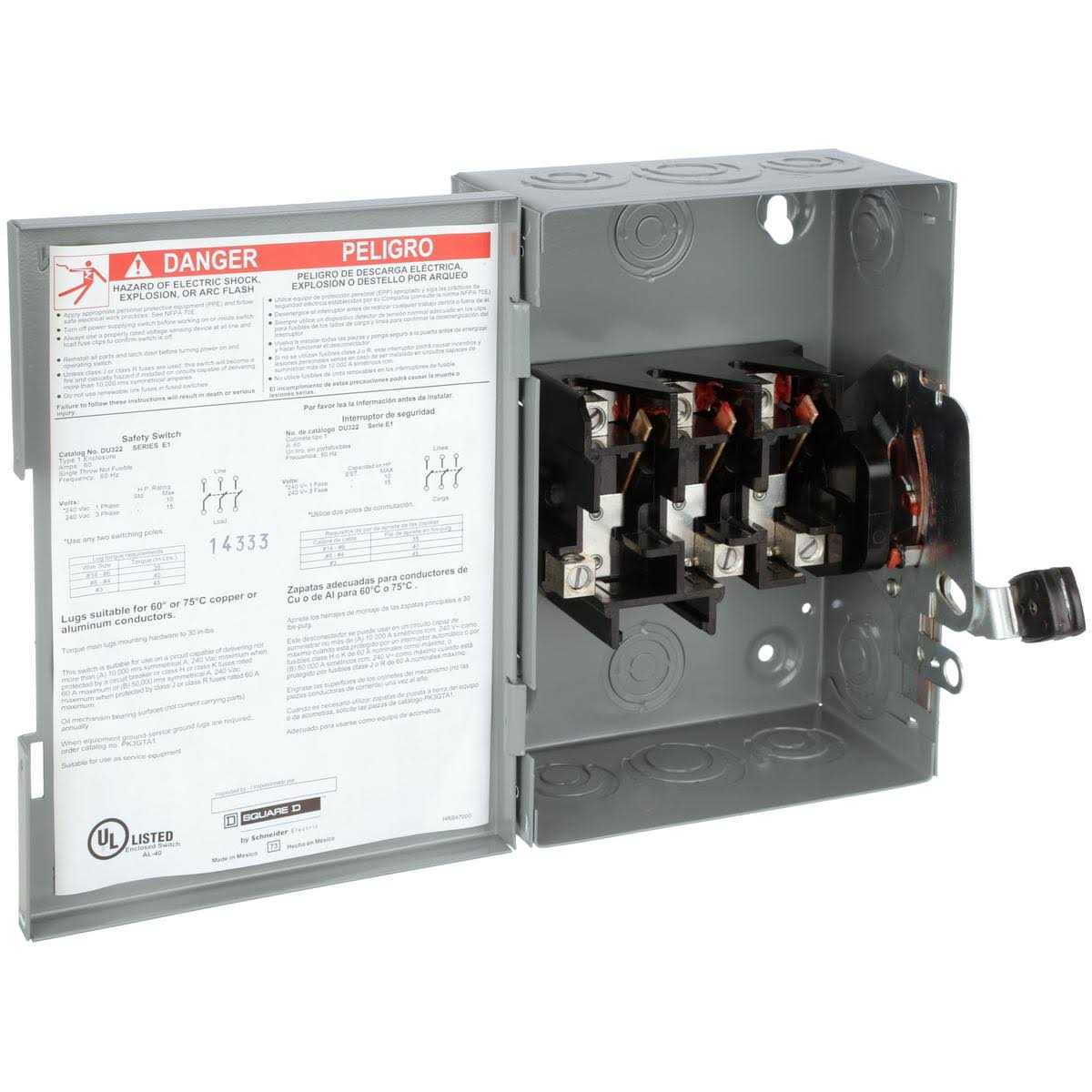 Square D DU221RB Safety Switch - Zenithce