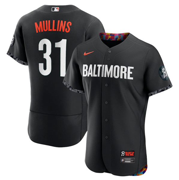 Baltimore Orioles #31 Cedric Mullins Black 2023 City Connect Flex Base Stitched Jersey - Zenithce