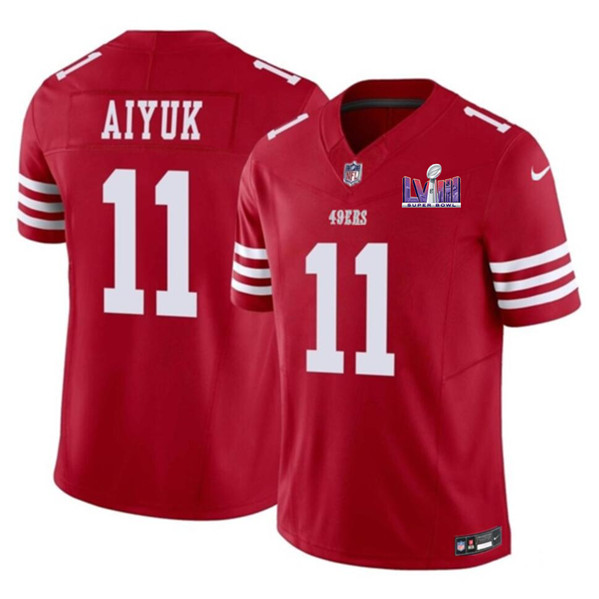San Francisco 49ers #11 Brandon Aiyuk Red 2023 F.U.S.E. NFC West Champions Patch Stitched Jersey - Zenithce