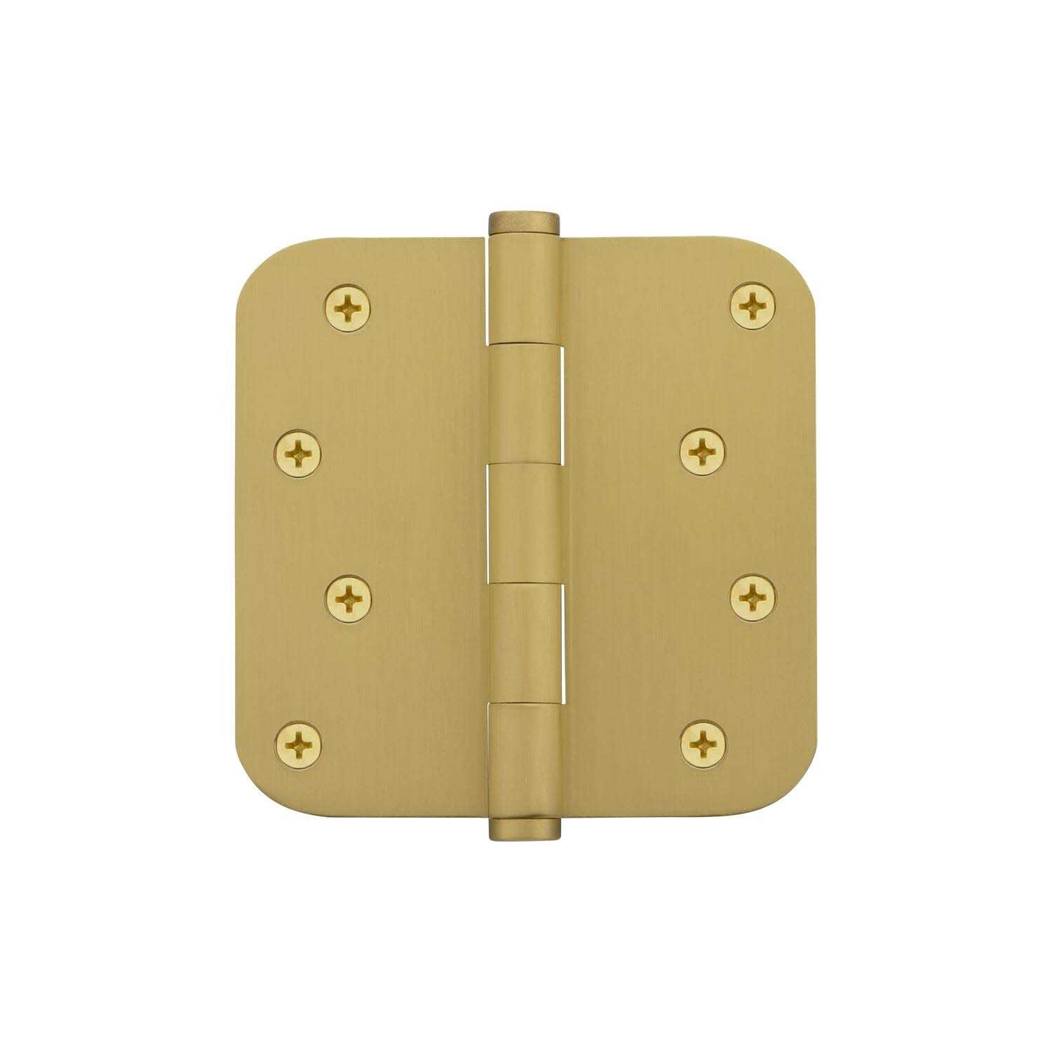 Viaggio Circolo 4 Button Tip Residential Hinge with 5/8 Radius Corners in Satin - Zenithce