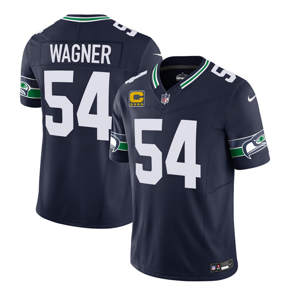 Seattle Seahawks #54 Bobby Wagner 2023 F.U.S.E. With 4-Star C Patch Navy Limited Stitched Jersey - Zenithce