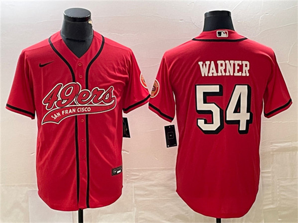 San Francisco 49ers #54 Fred Warner New Red Cool Base Stitched Jersey - Zenithce