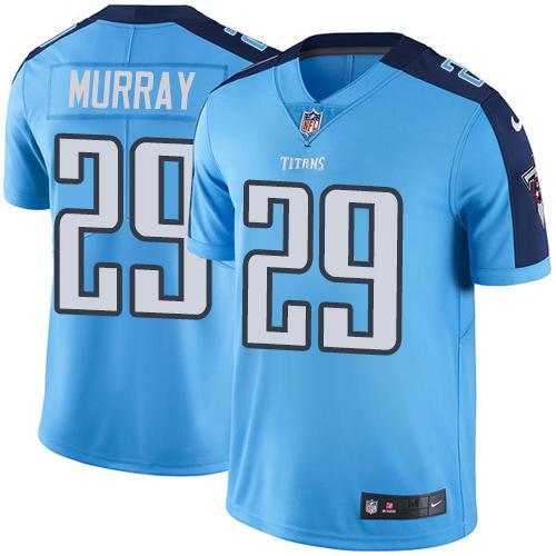 Titans #29 DeMarco Murray Light Blue Stitched Limited Rush Nike Jersey - Zenithce