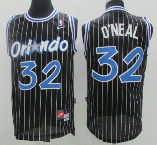 Orlando Magic #32 Shaquille O'neal Black Stitched Swingman Jersey - Zenithce