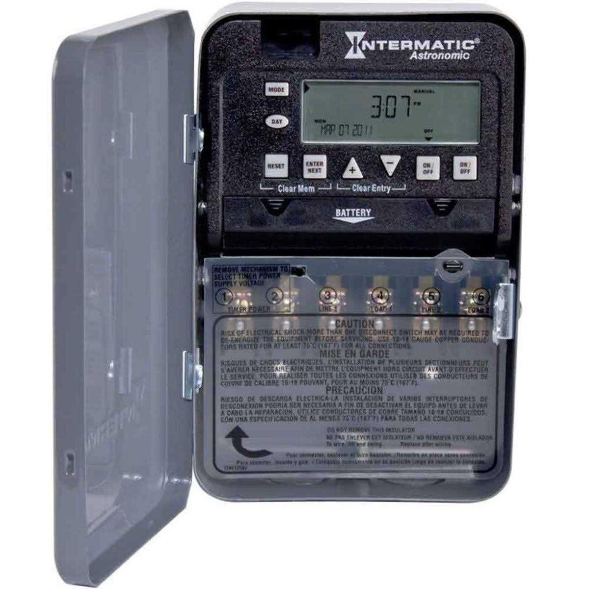 Intermatic ET8015C 7-Day 30-Amp SPST Electronic Astronomic Time Switch - Zenithce