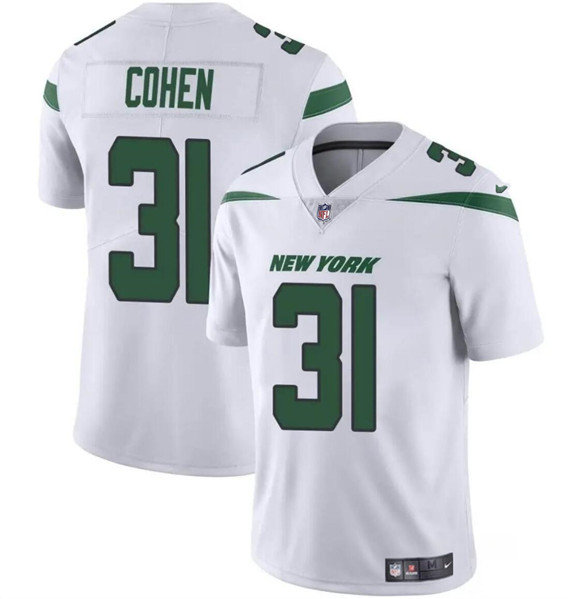 New York Jets #31 Tarik Cohen White Vapor Untouchable Limited Stitched Jersey - Zenithce