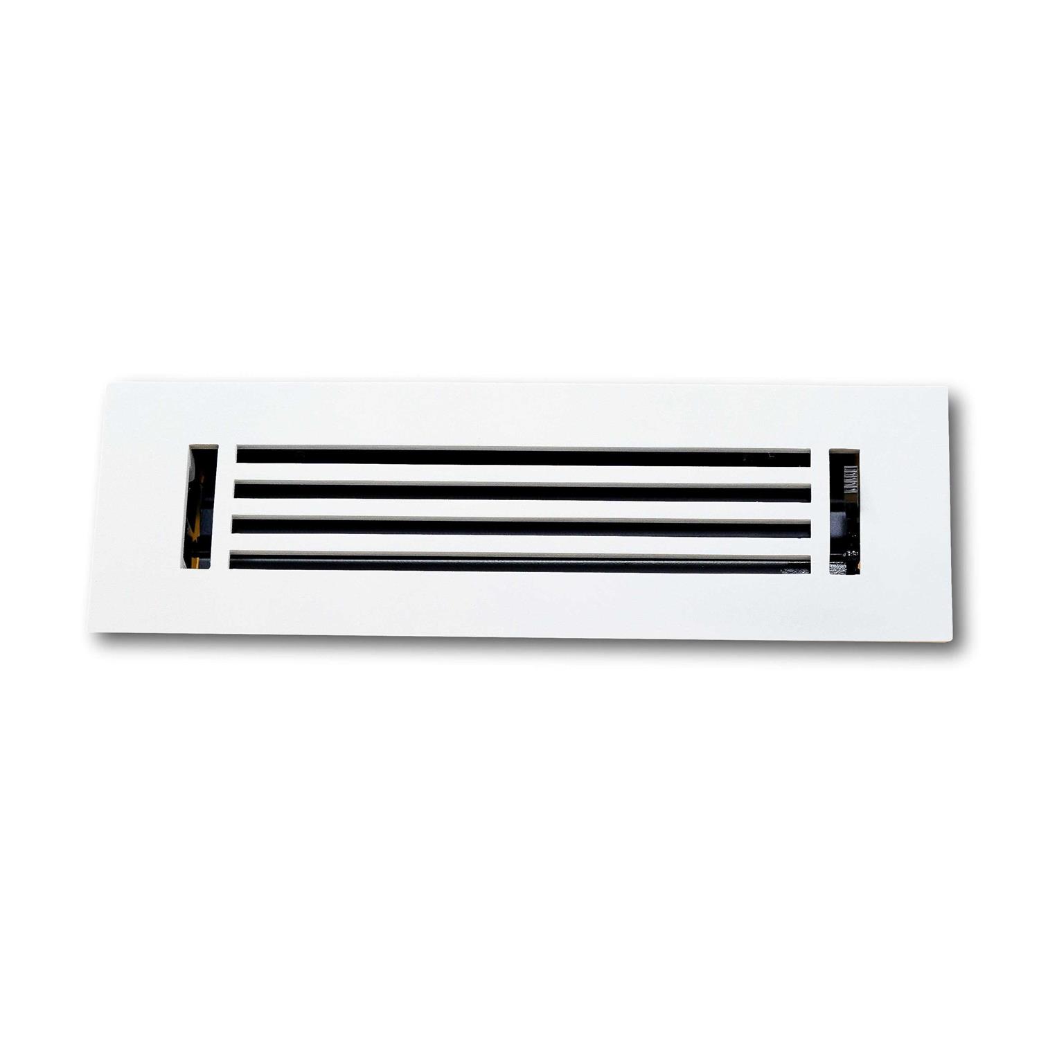 Madelyn Carter 2 x 10 Cast Aluminum Linear Bar Vent Cover – Brushed Satin (Overall: 3.75 x 11.75) - Zenithce