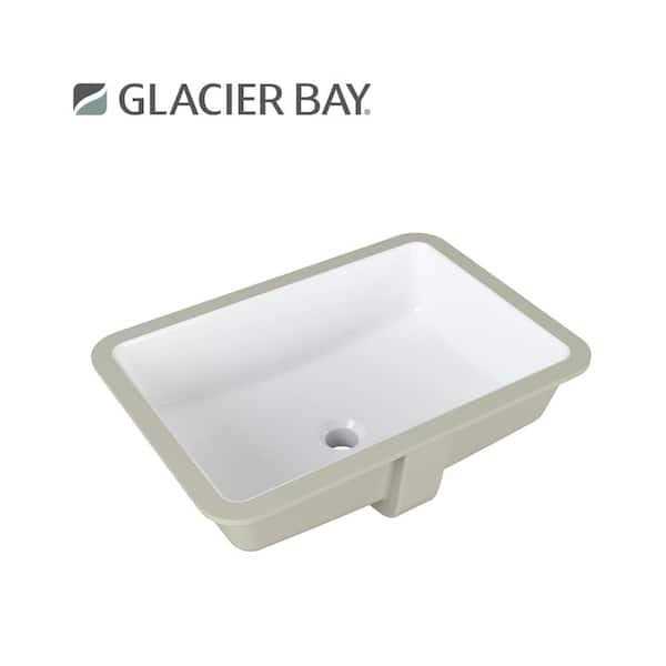 Glacier Bay Caspian 2-Piece 1.1/1.6 GPF Dual Flush Elongated Toilet in White, Seat Included - Zenithce