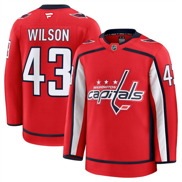 Washington Capitals #43 Tom Wilson Red 2024-25 Home Stitched Jersey - Zenithce
