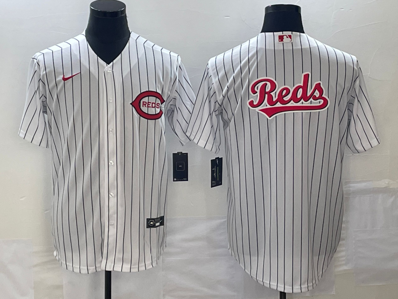 Cincinnati Reds White Field Of Dreams Team Big Logo Cool Base Stitched Jersey - Zenithce