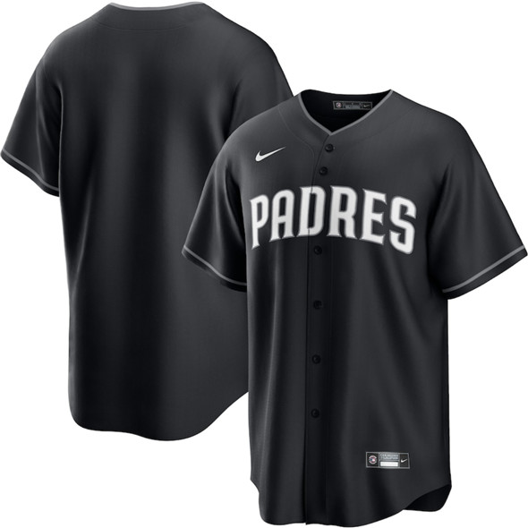 San Diego Padres Blank Black Lights Out Limited Stitched Jersey - Zenithce